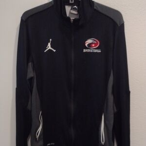 Jordan Black and Gray Performance Jacket